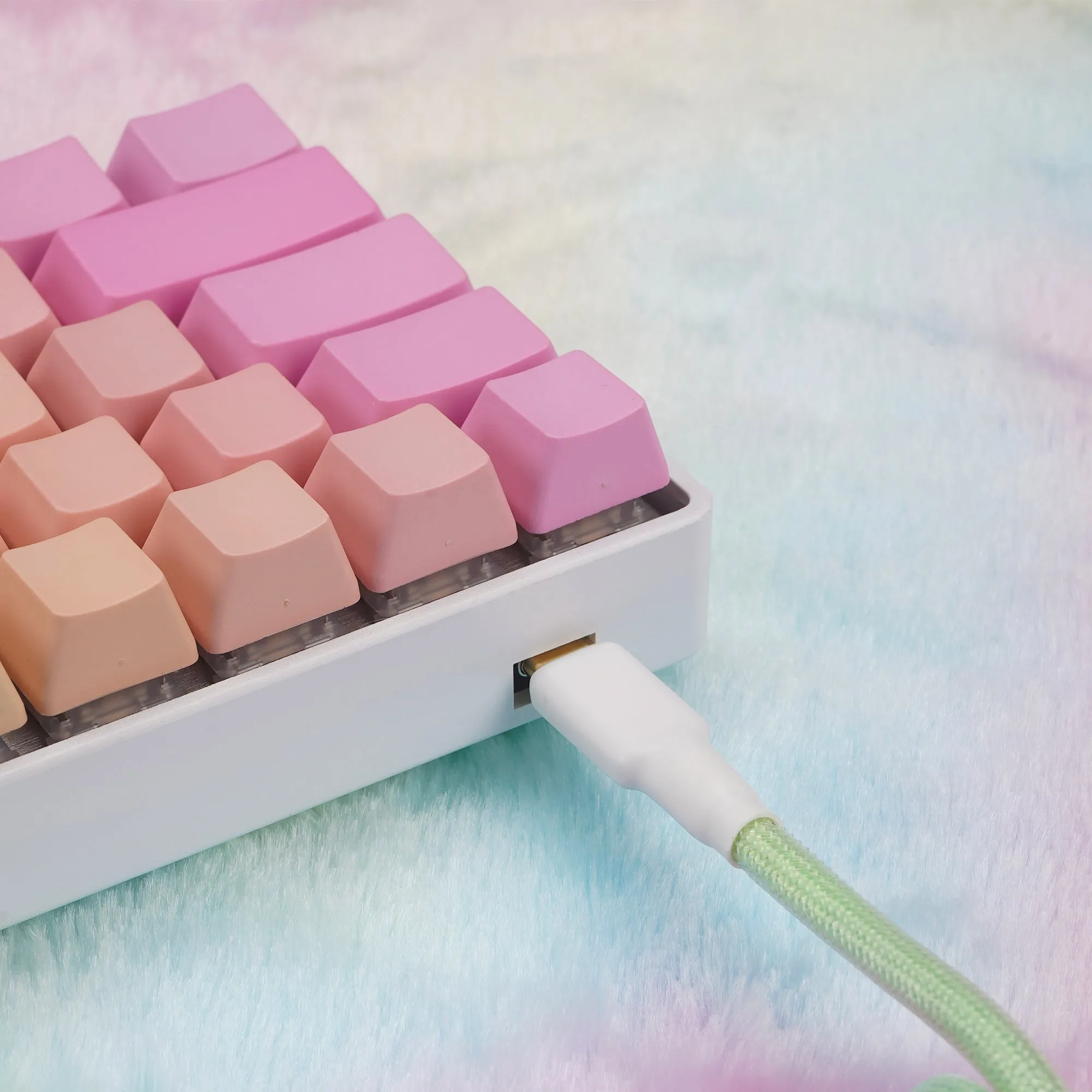 KBDfans Colorful Handmade Custom Mechanical Keyboard USB-C Cable