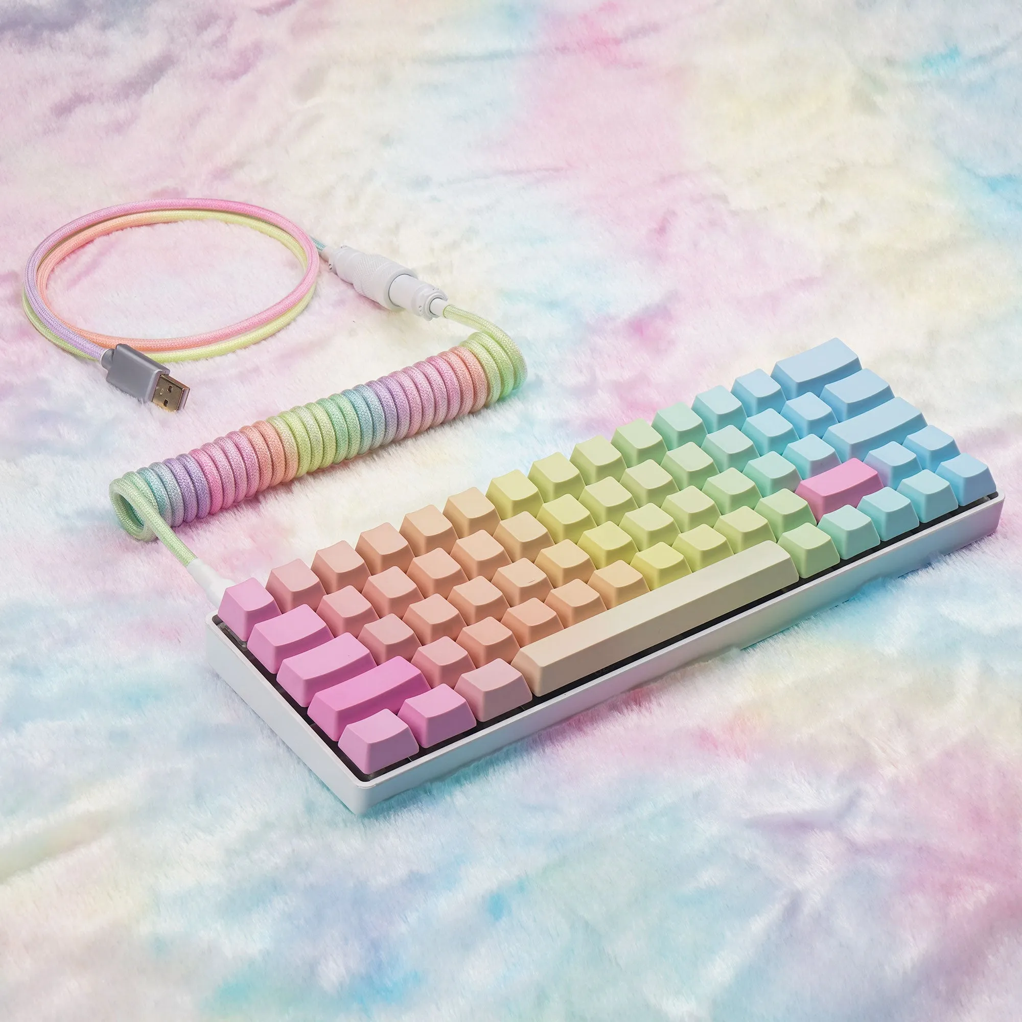 KBDfans Colorful Handmade Custom Mechanical Keyboard USB-C Cable