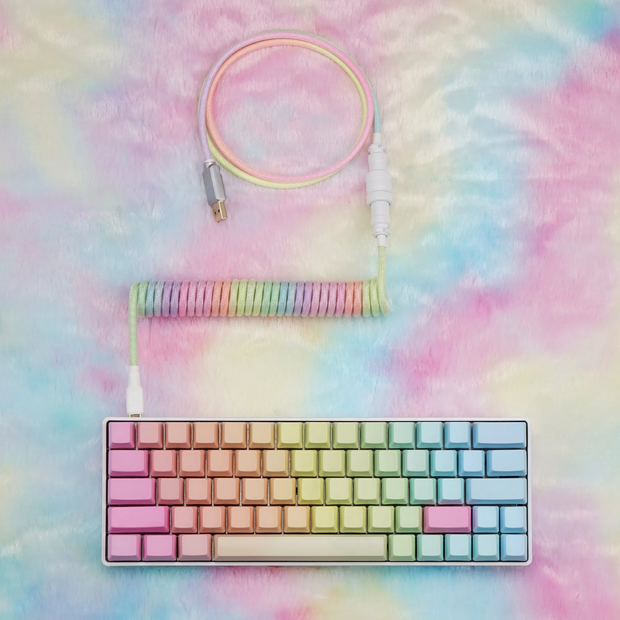 KBDfans Colorful Handmade Custom Mechanical Keyboard USB-C Cable