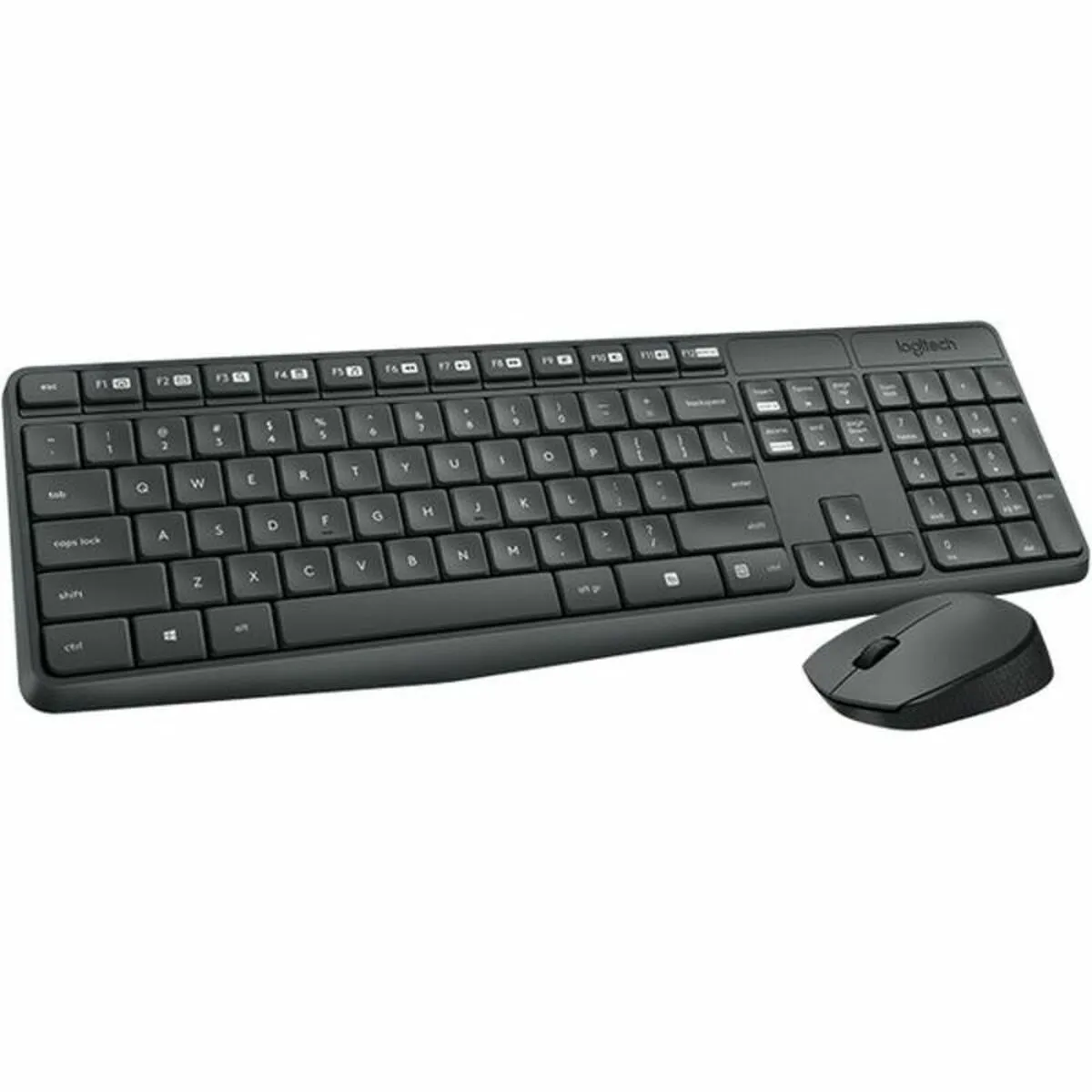 Keyboard and Wireless Mouse Logitech 920-007919 Black Grey Spanish Spanish Qwerty QWERTY