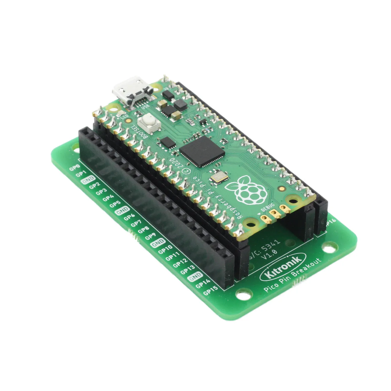 Kitronik Pin Breakout for the Raspberry Pi Pico