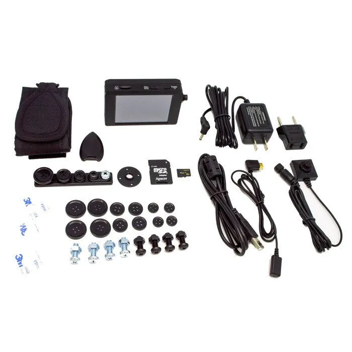 Lawmate PV-500NP Bundle All-in-One Pro Touch Screen DVR Button Camera Bundle