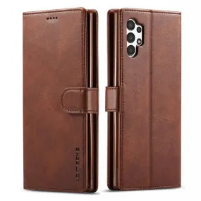 LC.IMEEKE Samsung Galaxy A13 4G Flip Case - Coffee