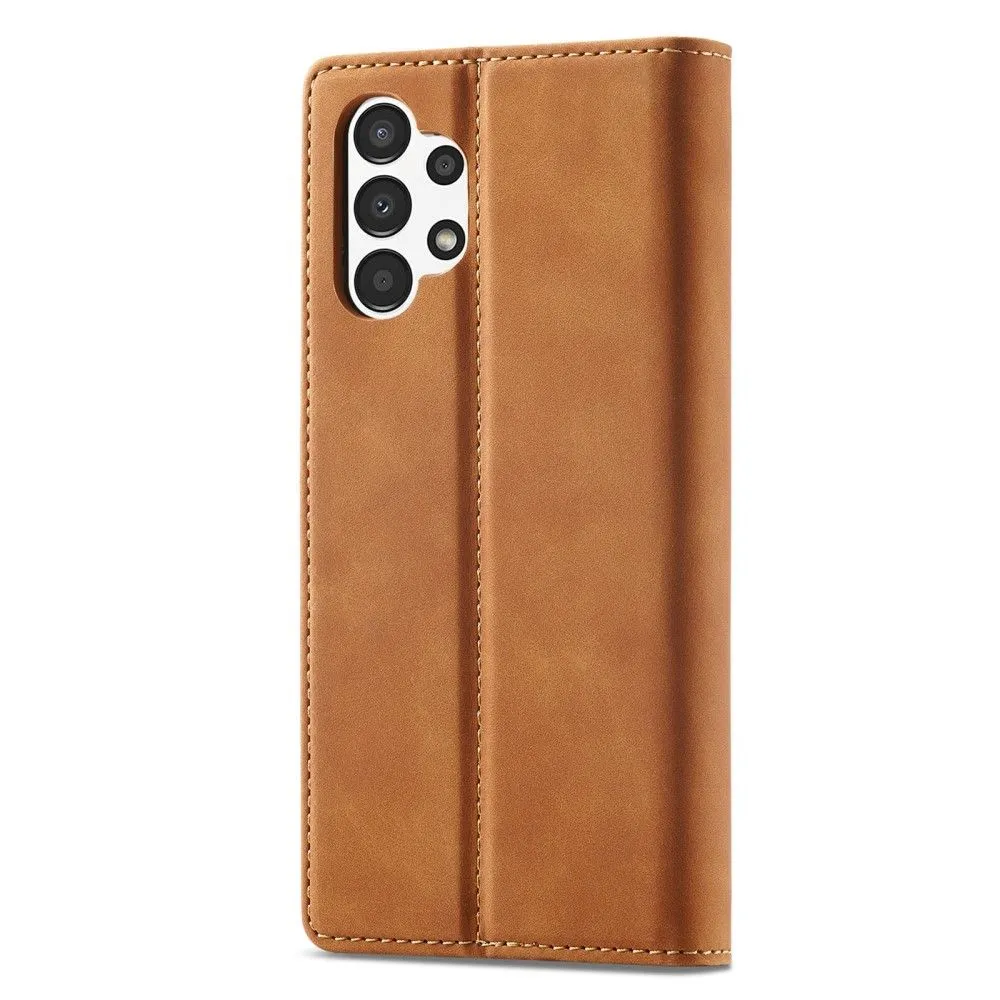 LC.IMEEKE Samsung Galaxy A73 Flip Case - Brown