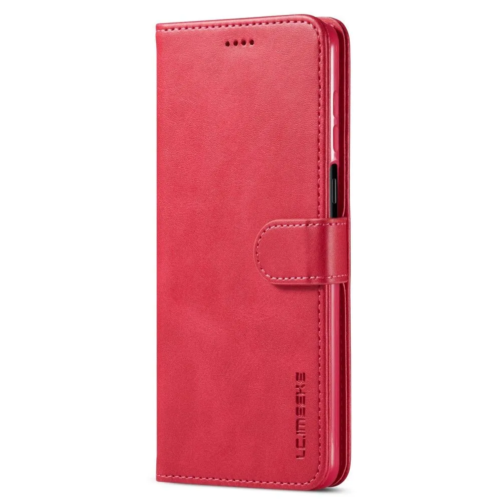 LC.IMEEKE Xiaomi Redmi Note 10 Lite Flip Case - Rose