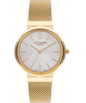 Lee Cooper  Women's Watch Silver Dial Gold Stainless Steel Strap, LC07623.130