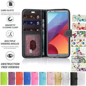 LG V30 Flip Folio Book Wallet Case