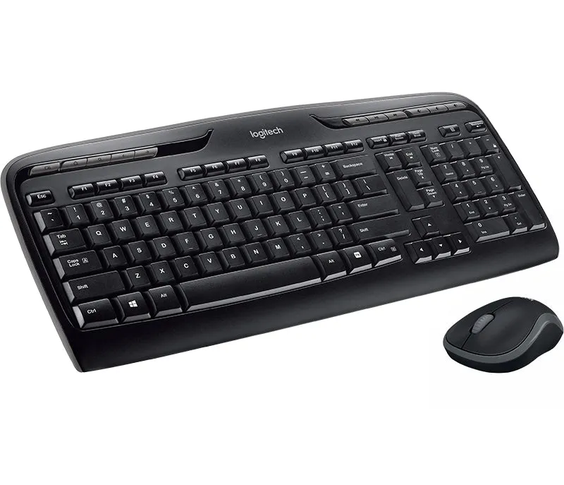 Logitech Wireless Combo Mk330 - Keyboard And Mouse Set - Wireless - 2.4 Ghz - Qwerty - Nordic - Black