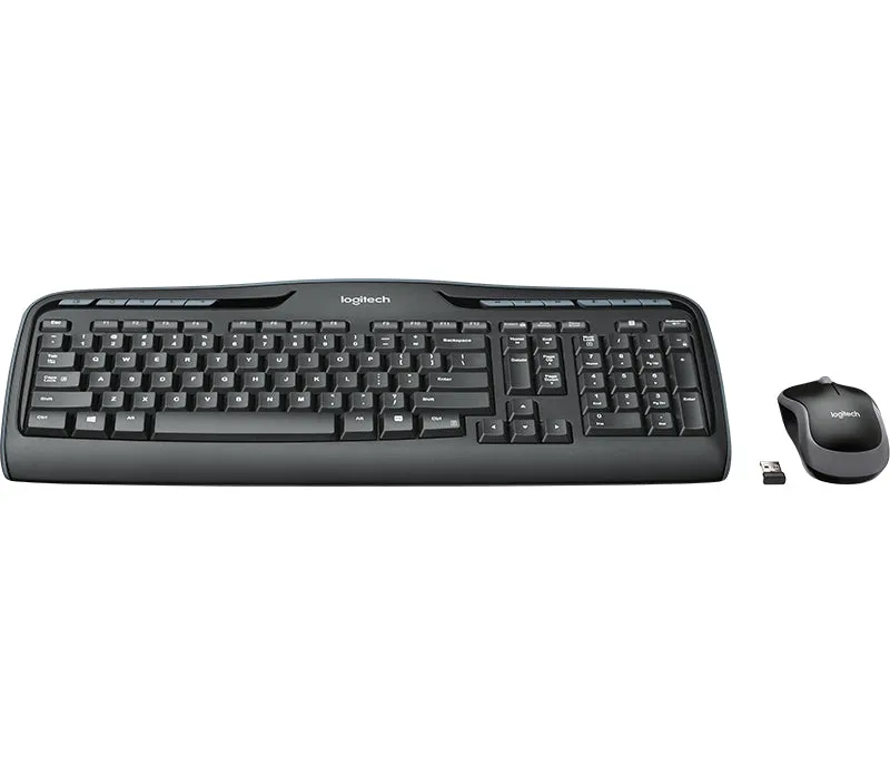 Logitech Wireless Combo Mk330 - Keyboard And Mouse Set - Wireless - 2.4 Ghz - Qwerty - Nordic - Black