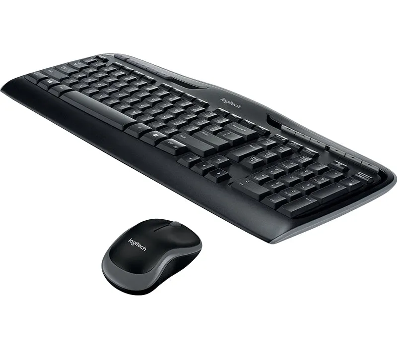 Logitech Wireless Combo Mk330 - Keyboard And Mouse Set - Wireless - 2.4 Ghz - Qwerty - Nordic - Black