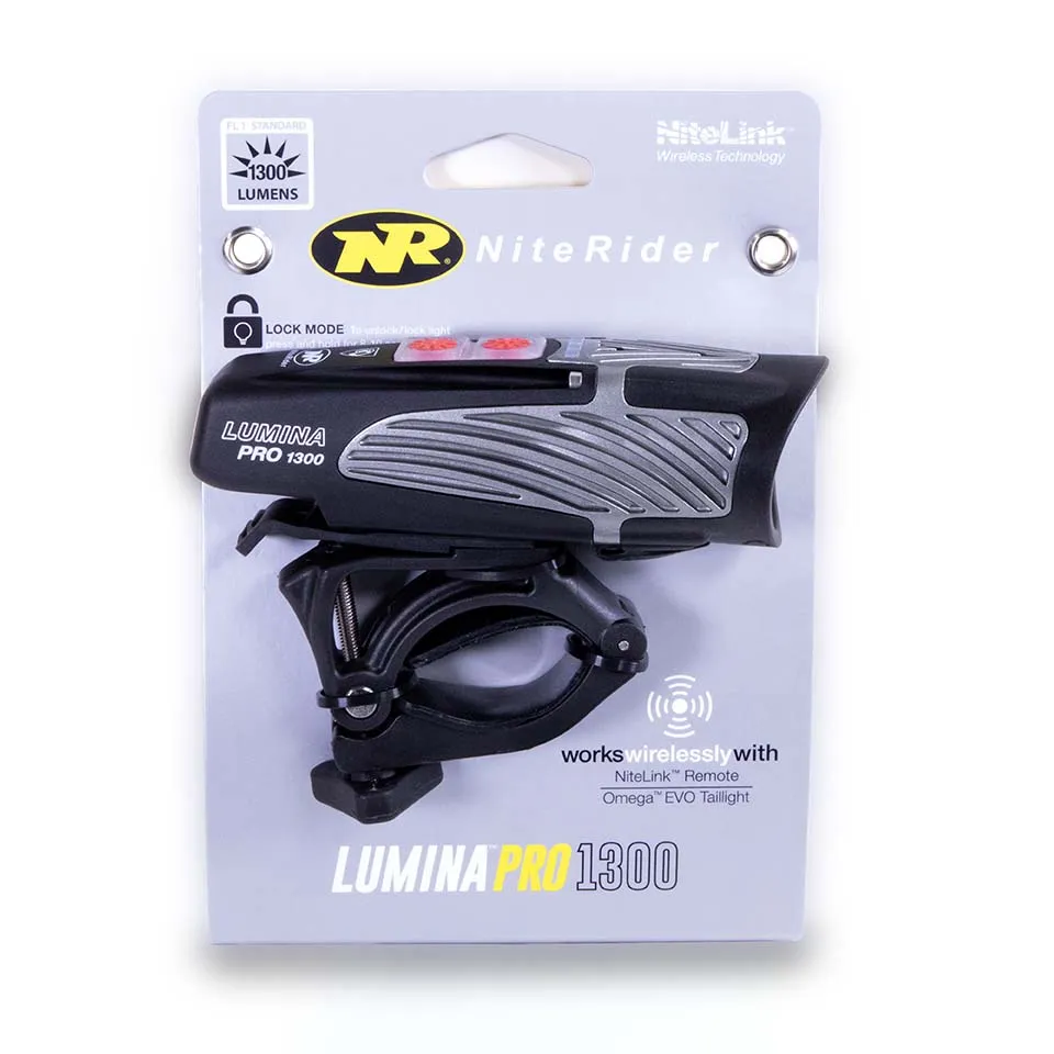 Lumina™ Pro 1300 Front Bike Light with NiteLink™