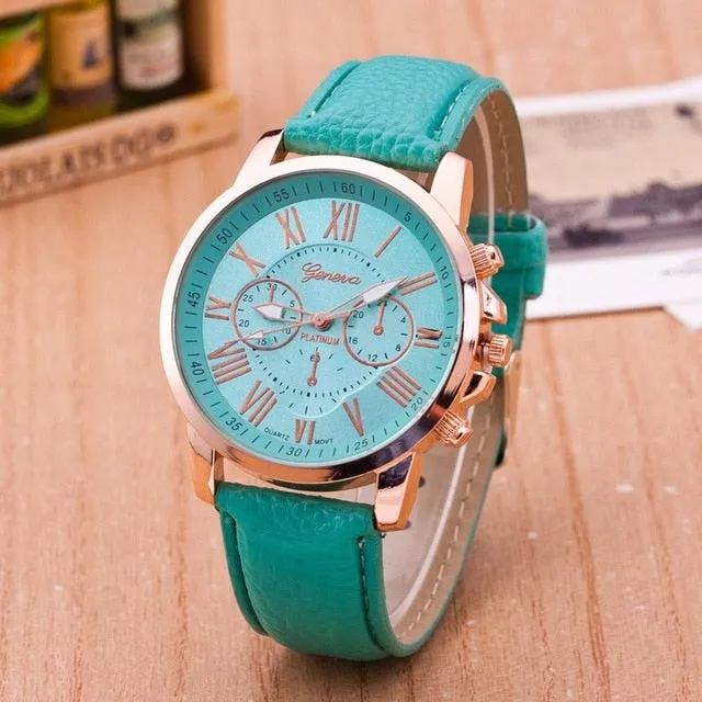 Luxury Brand Leather Quartz Watch Women Men Ladies Fashion Bracelet Wristwatches Clock relogio feminino masculino