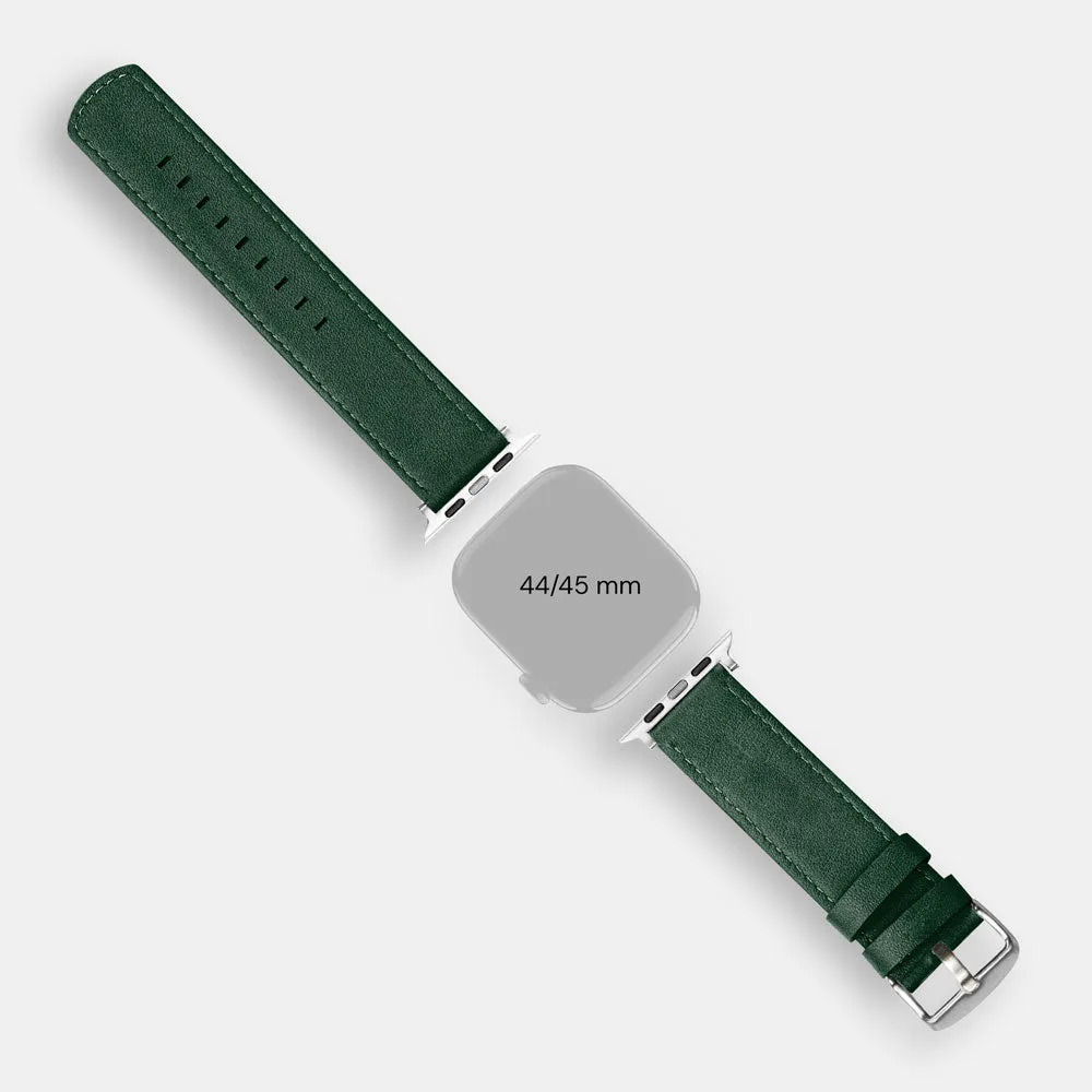 Luxury Nappa Leather Apple Watch Band Straps – Avocado Green