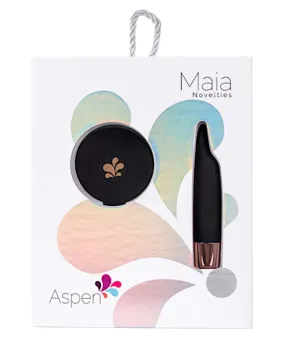 Maia ''Aspen'' Flutter Bullet Vibe -Black