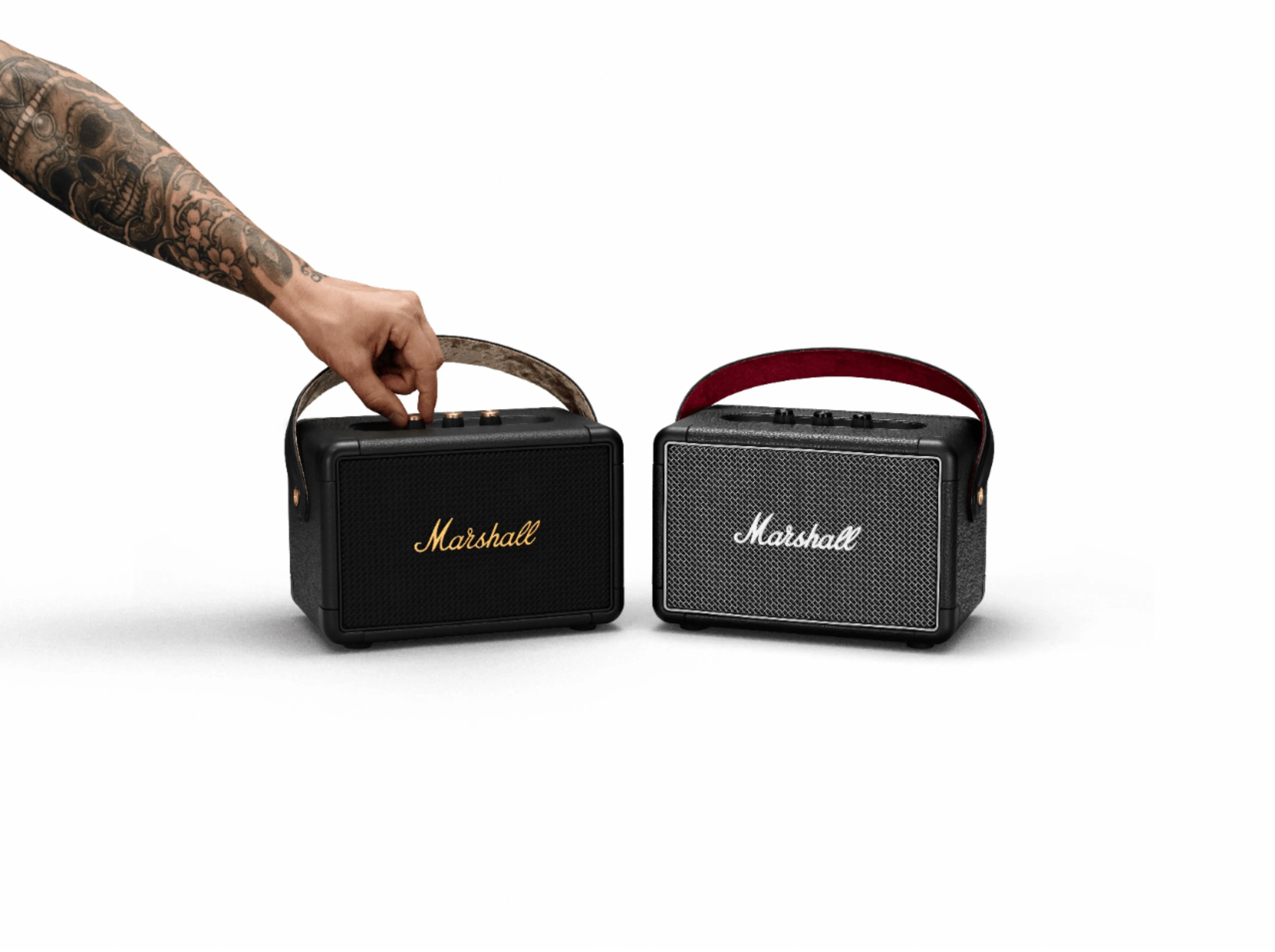 Marshall - Kilburn II Portable Bluetooth Speaker - Black and Brass