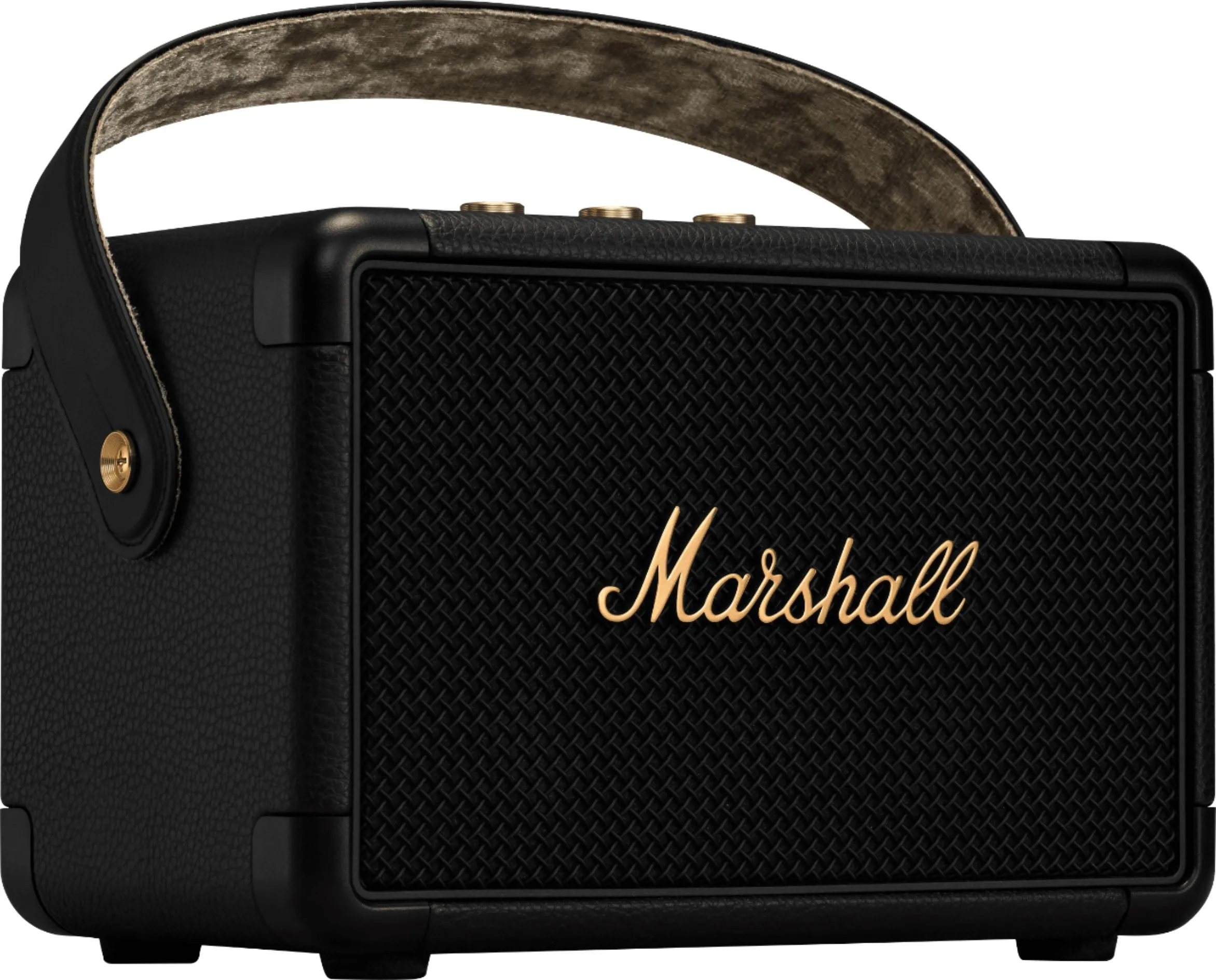 Marshall - Kilburn II Portable Bluetooth Speaker - Black and Brass