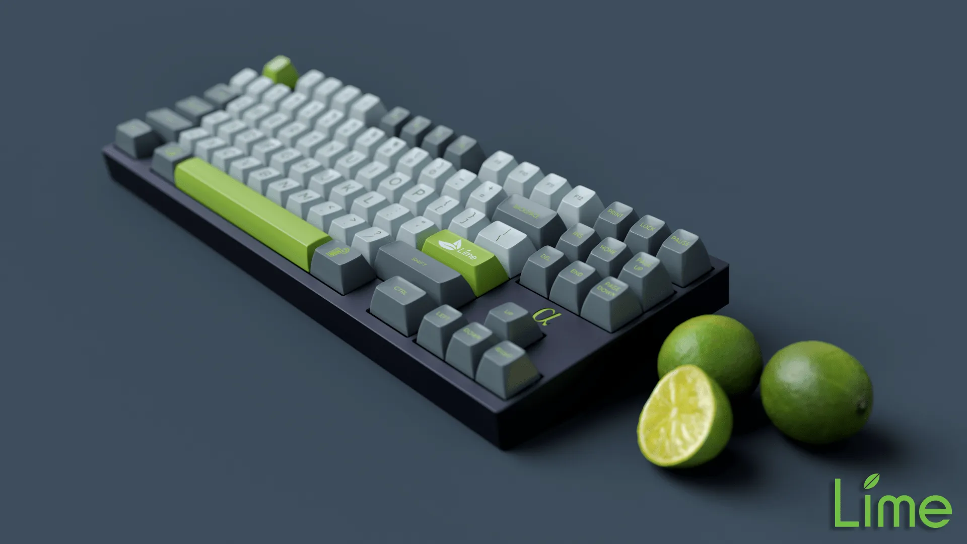 Maxkey Lime Keycap Set