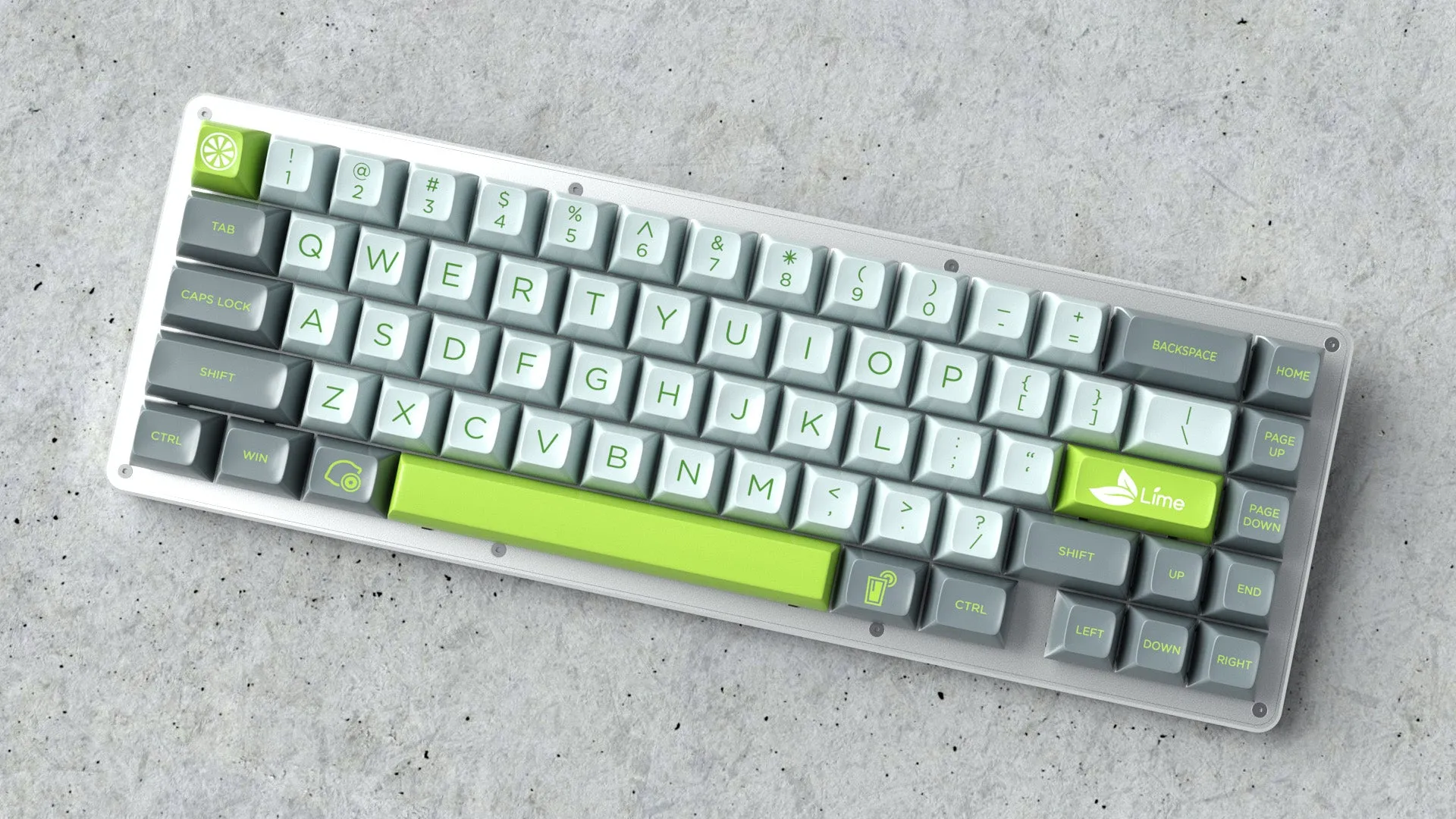 Maxkey Lime Keycap Set