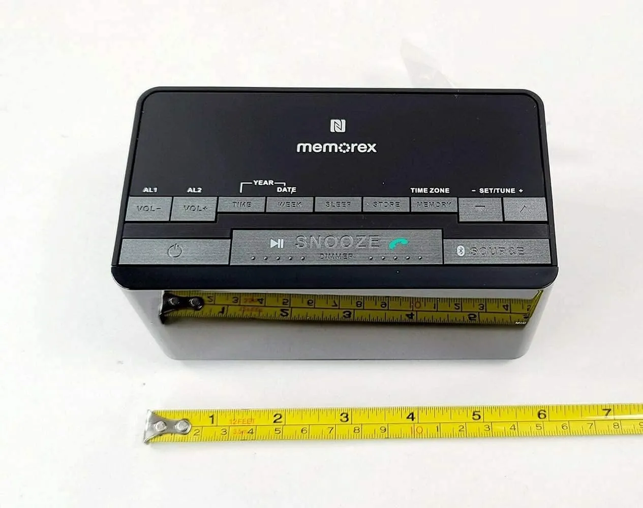 Memorex Bluetooth Dual Alarm Clock FM Radio w/USB Port MC5550