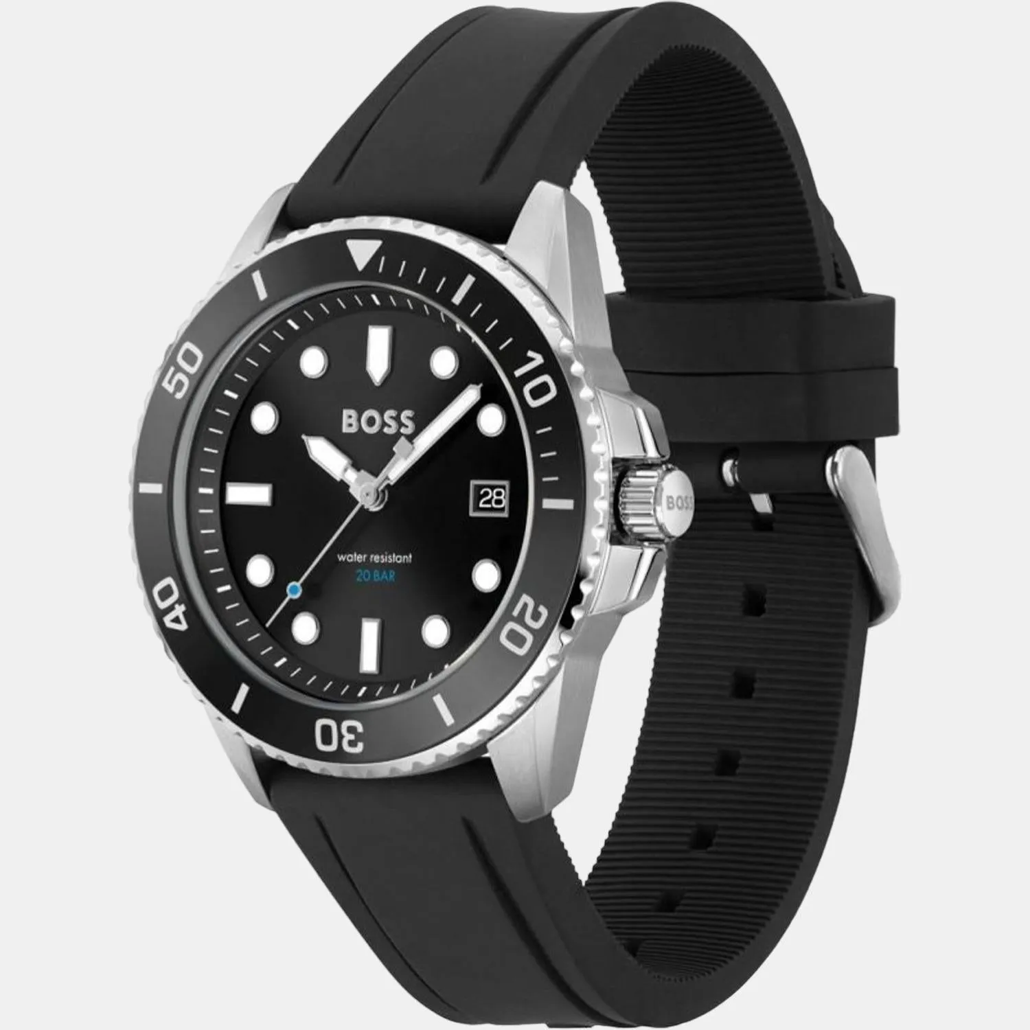 Men Black Analog Stainless Steel Watch 1513913