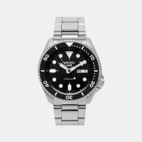 Men's Black Analog Stainless Steel Automatic Watch SRPD55K1