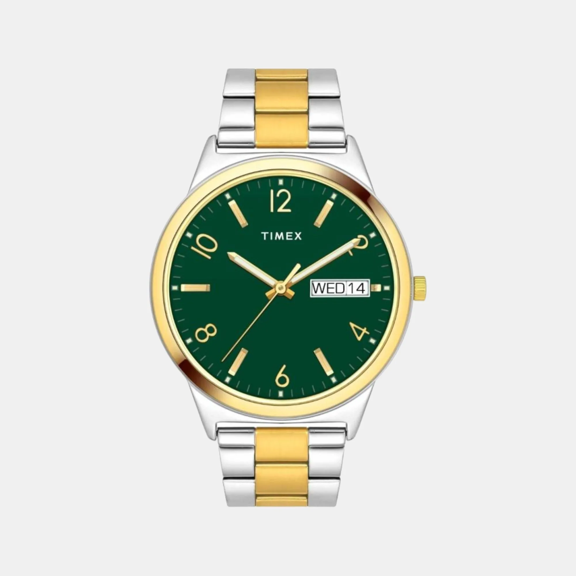 Men's Classic Collection Green Dial Analog Stainless Steel Watch TWTG10006