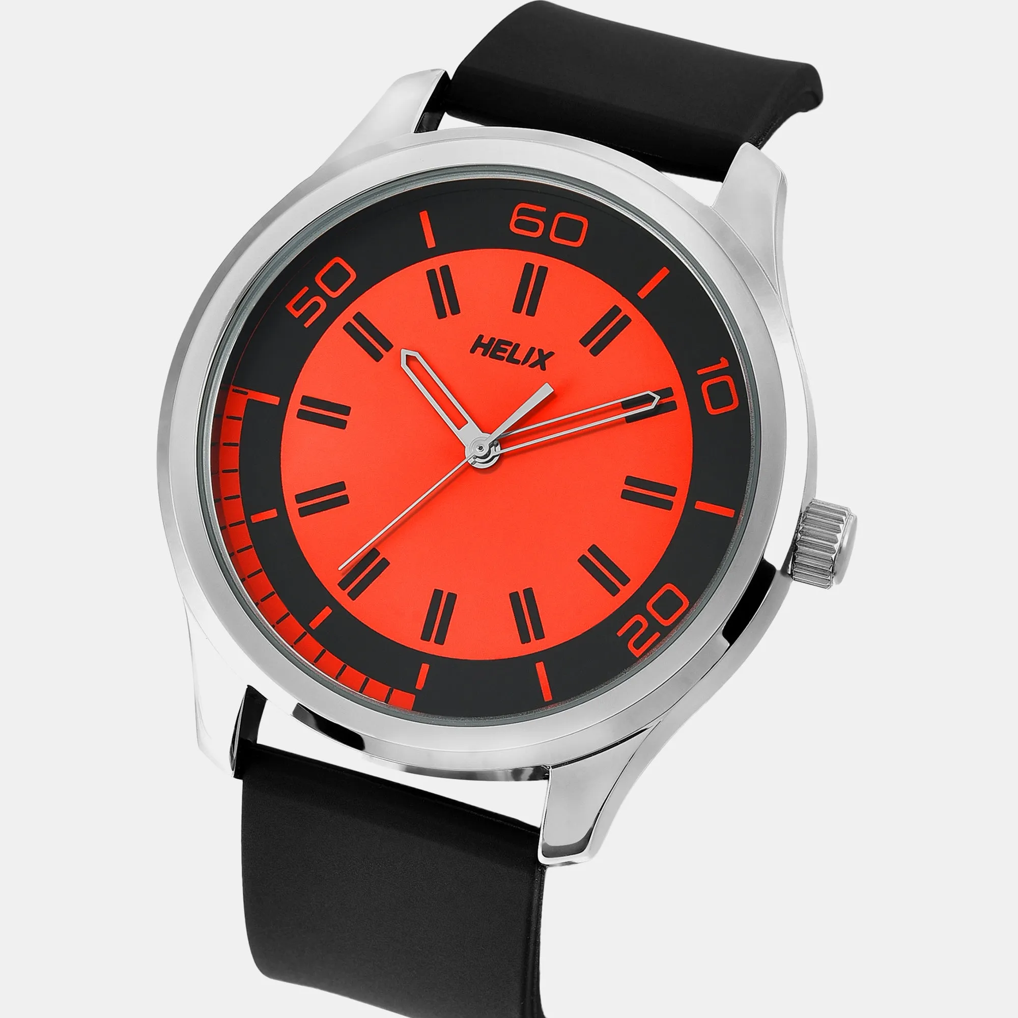 Men's Orange Analog Silicone Watch TW043HG20