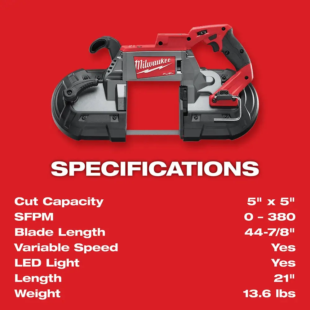 Milwaukee M18 FUEL 21" Deep Cut Band Saw, (Tool Only)