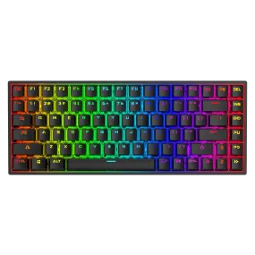 MXRSKEY 84U 84 key dual mode Bluetooth 5.0 Mechanical Keyboard 75% lighting effect RGB switch led type c software macro