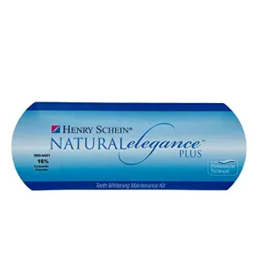 Natural Elegance® Plus 16% Carbamide Peroxide Mint Flavor Teeth Whitening Gel by Henry Schein, Two 3-ml Syringes, Compare to Opalescence, Dramatic Professional Whitening, Reduced Sensitivity