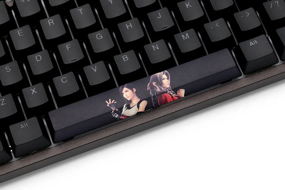 Novelty allover dye subbed Keycap spacebar pbt  final fantasy 7 remake VII Tifa Aerith OEM