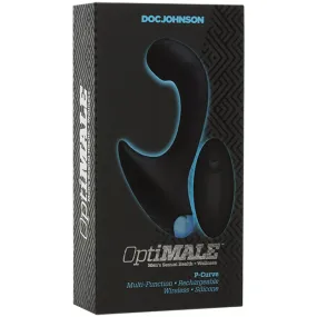 OptiMALE Vibrating P-Massager with Wireless Remote Black