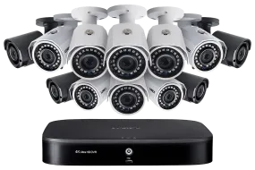 Outdoor Surveillance System with 8 HD 1080p Cameras and 4 HD 1080p Wireless Cameras