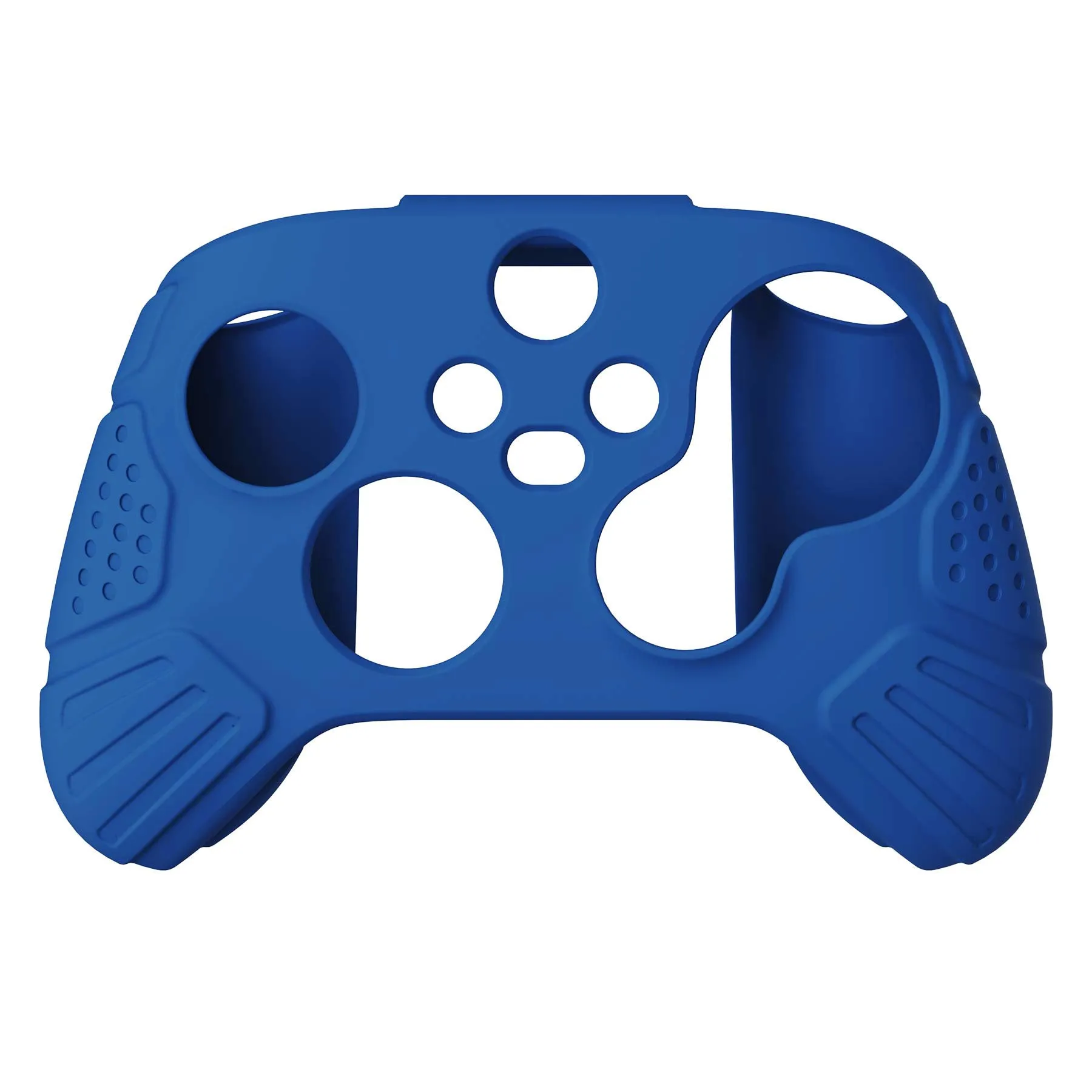 PlayVital Guardian Edition Blue Ergonomic Soft Anti-slip Controller Silicone Case Cover, Rubber Protector Skins with Black Joystick Caps for Xbox Series S and Xbox Series X Controller - HCX3008