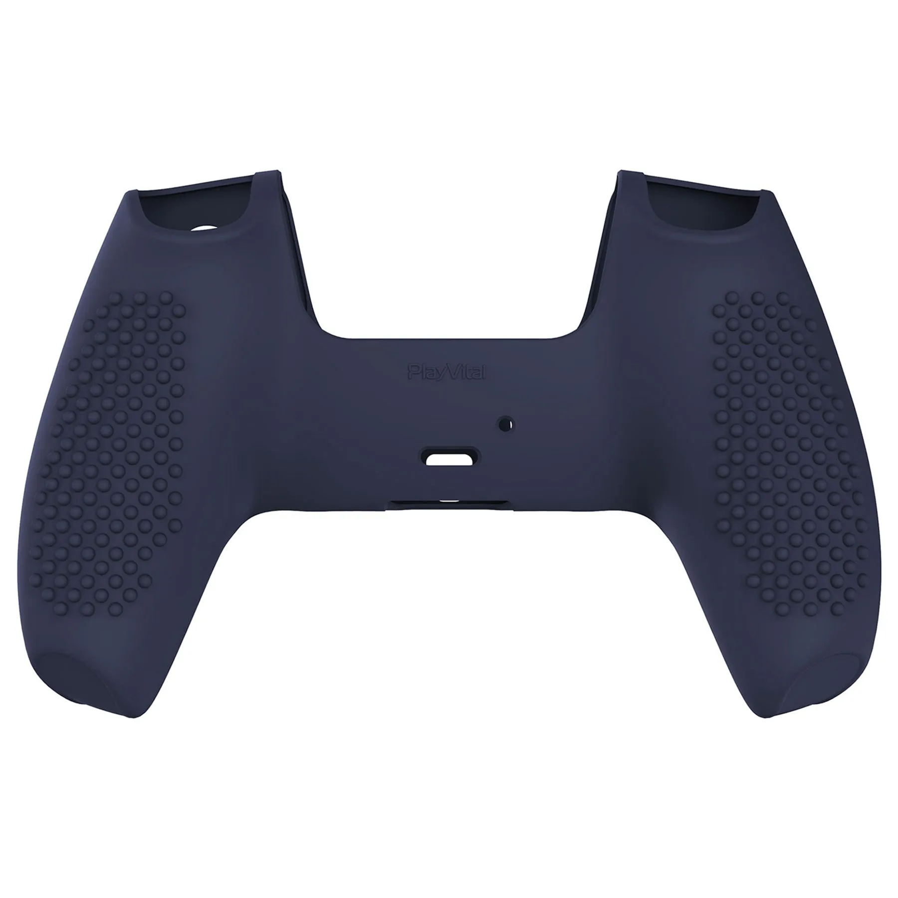 PlayVital Midnight Blue 3D Studded Edition Anti-slip Silicone Cover Skin for 5 Controller, Soft Rubber Case Protector for PS5 Wireless Controller with 6 Black Thumb Grip Caps - TDPF003