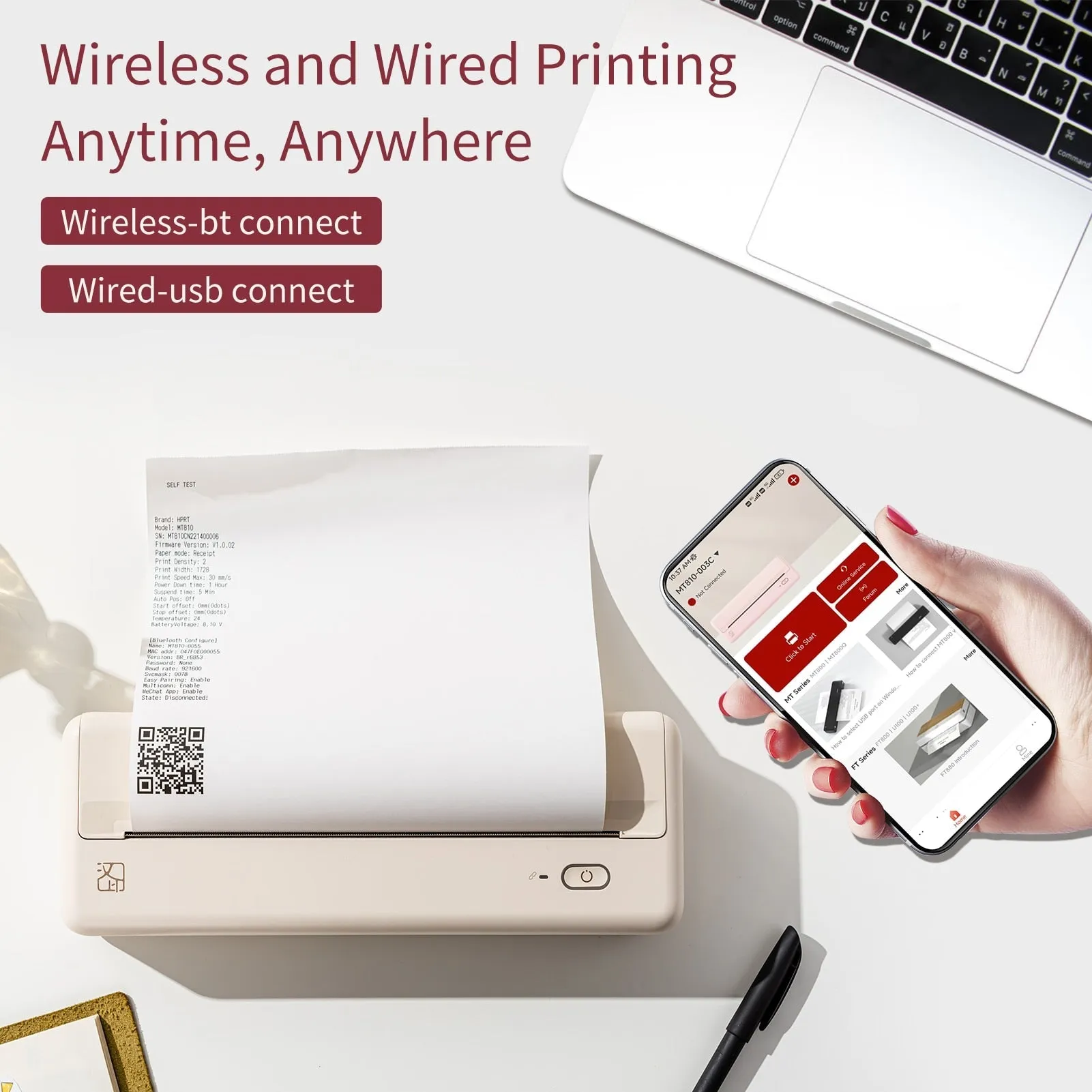 Pocket Print Portable Wireless A4 Printer