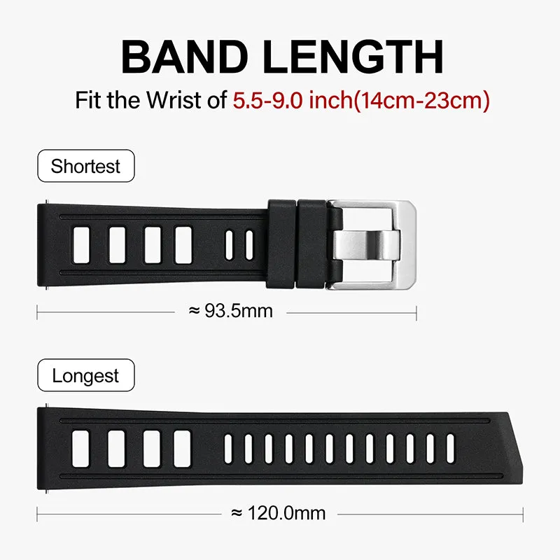 Premium Grade Rubber Dive Watchband