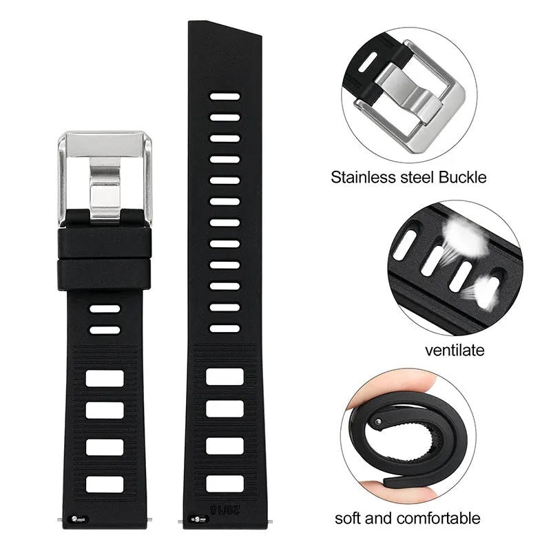 Premium Grade Rubber Dive Watchband