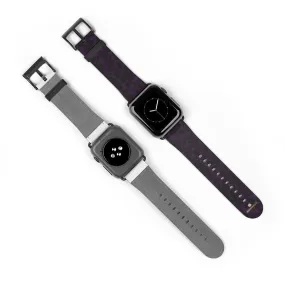 Purple Leopard Watch Band, Animal Print 38mm/42mm Watch Band For Apple Watch- Made in USA