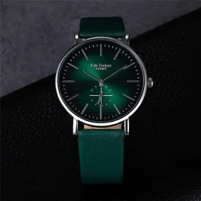 Quartz Watch Men Leather band High Quality Casual Wristwatch