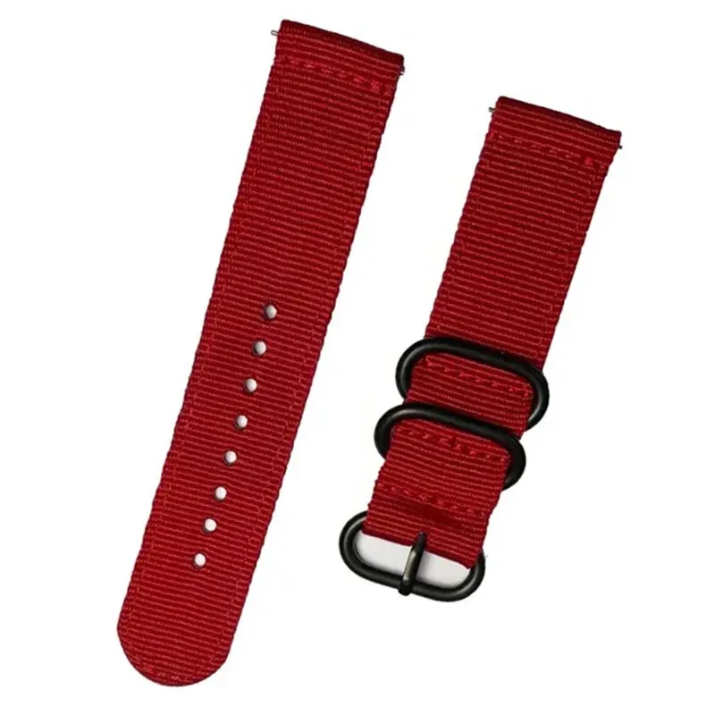 Rainbow Samsung Watch Band 18mm 24mm 22mm 20mm Woven Nylon Watch Sport Strap Band For Samsung Galaxy 4 5 6 Gear S3 Classic Active 2 for Amazfit Fabric band