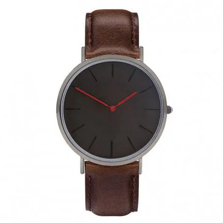 Relojes classic hours two hands black dial face black color case watch