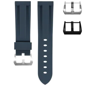 RUBBER STRAP FOR BREITLING CHRONOMAT - GRAPHITE