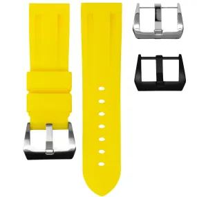 RUBBER STRAP FOR BREITLING NAVITIMER - SUNSHINE YELLOW