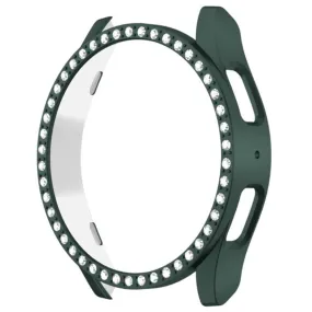 Samsung Galaxy Watch 7 (44mm) Hårdt Plast Cover - Grøn & Rhinsten