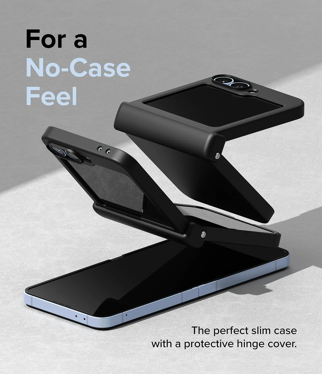 Samsung Galaxy Z Flip 6 Back Cover Case | Slim Hinge - Black