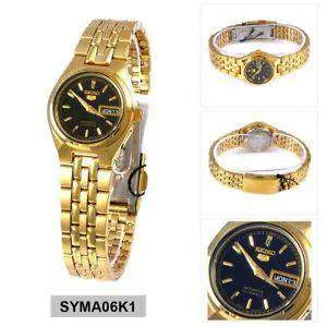 SEIKO SYMA06K1 Automatic Gold Plated Stainless Steel Watch for Women