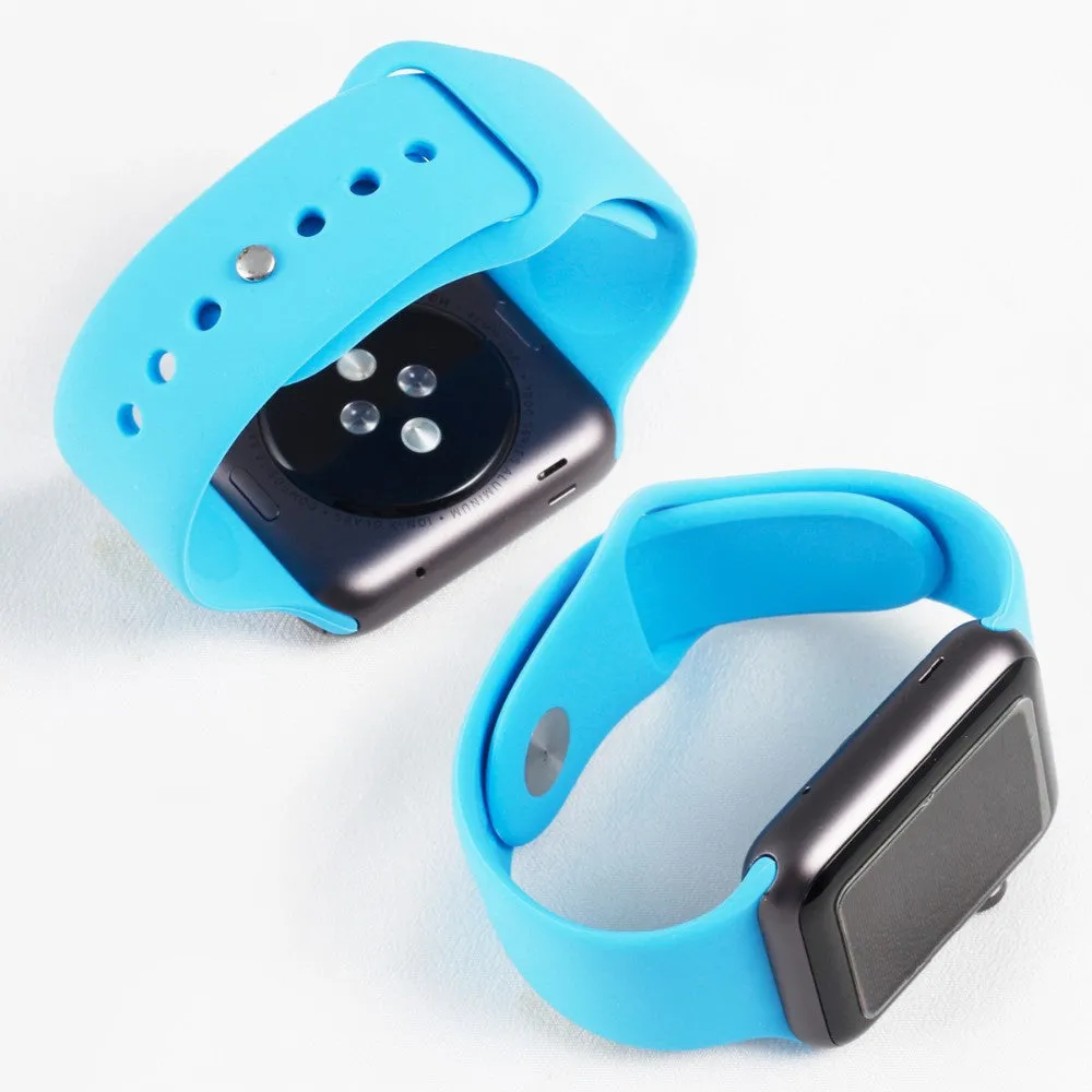 Silicone Bands Sport Watch Band For Apple Watch 38MM S/M 38MM M/L 42MM S/M 42MM M/L Size Strap