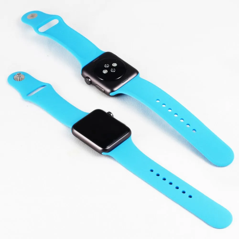 Silicone Bands Sport Watch Band For Apple Watch 38MM S/M 38MM M/L 42MM S/M 42MM M/L Size Strap