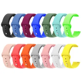 Silicone Button Style Watch Straps Compatible with Fitbit Charge 3